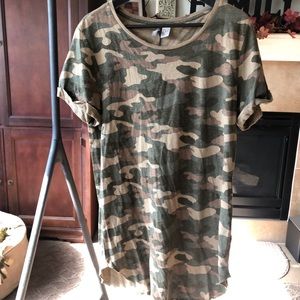 Army Fatigue Longline Tee